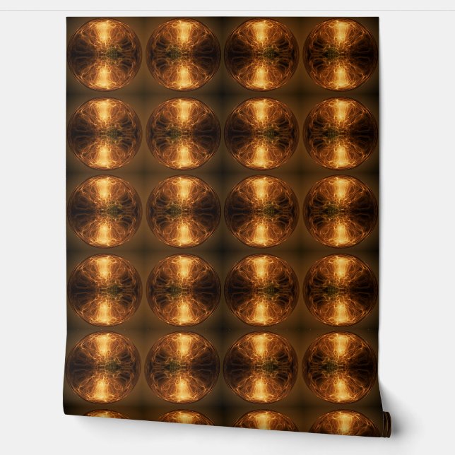 Golded Fire Balls Gold Wallpaper (Unrolling)
