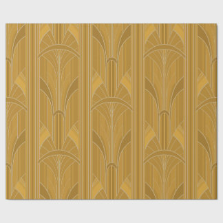 Golden20s Art Deco - Yellow Gold Wrapping Paper