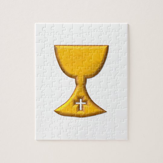 Golden "3-D" Chalice Jigsaw Puzzle