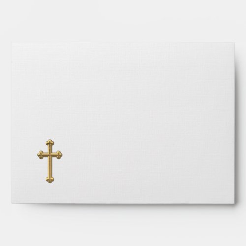 Golden 3_D Cross 2 Envelope