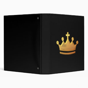 Golden "3-D" Crown 3 Ring Binder