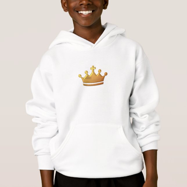 Golden "3-D" Crown Hoodie (Front)