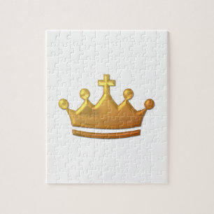 Golden "3-D" Crown Jigsaw Puzzle
