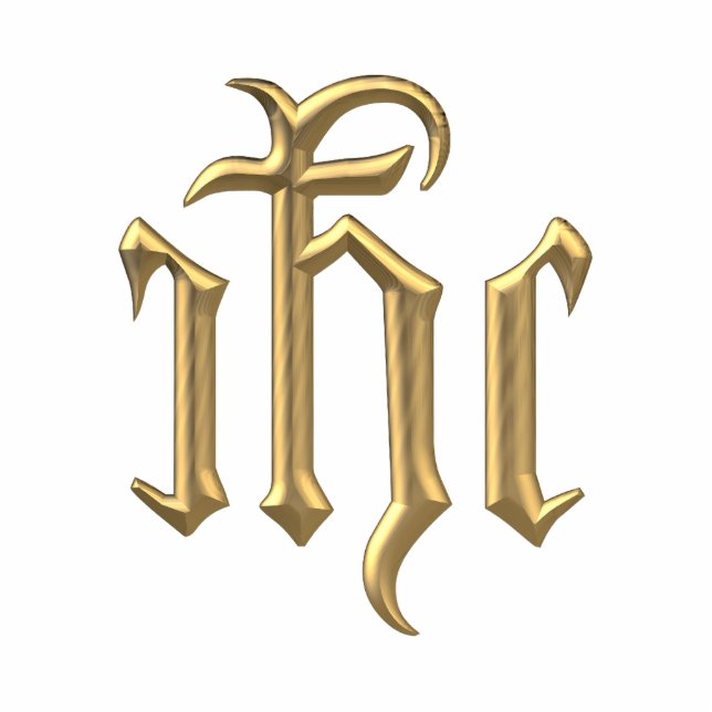 Golden "3-D" IHC Cutout (Front)