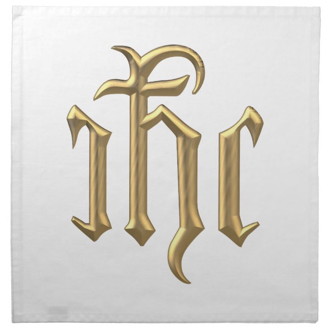 Golden "3-D" IHC Napkin (Front)