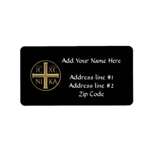 Golden "3-D" Jesus Christ: Conquers Label