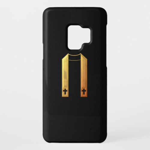 Golden 3_D Liturgical Stole Case_Mate Samsung Galaxy S9 Case