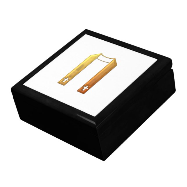 Golden "3-D" Liturgical Stole Gift Box (Side)