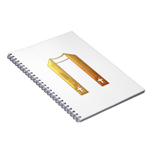 Golden 3_D Liturgical Stole Notebook