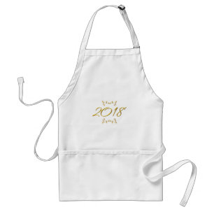Golden 3-D Look 2018 Adult Apron