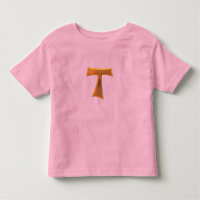 Golden 3-D Look Franciscan Tau Cross