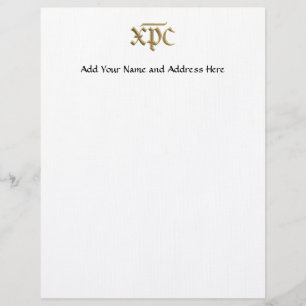 Golden "3-D" XPC symbol Letterhead
