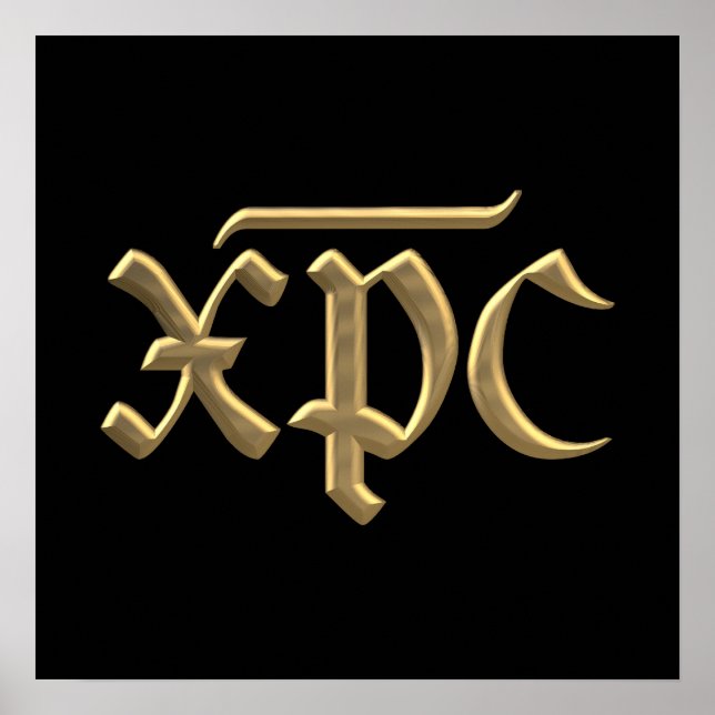 Golden "3-D" XPC symbol Poster (Front)