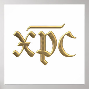Golden "3-D" XPC symbol Poster