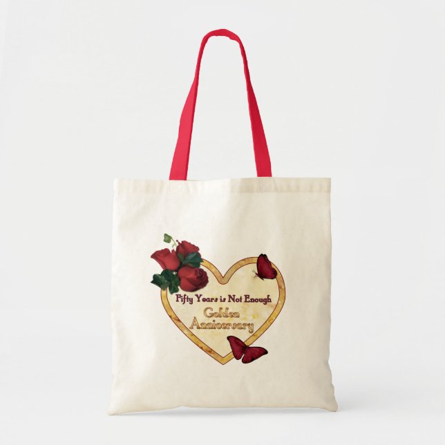 Golden 50 Anniversary Tote Bag (Front)