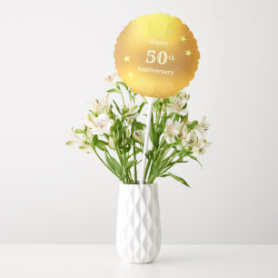 Golden 50th Anniversary Balloon