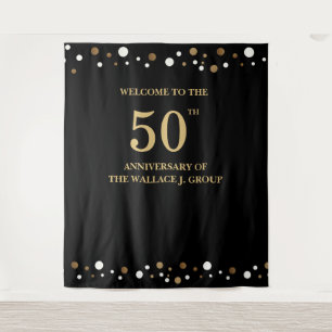 Golden 50th Anniversary Corporate Photo backdrop