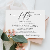 Golden 50th Wedding Anniversary | Minimalist Photo