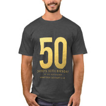 Golden 50th Wedding Anniversary Personalized Party