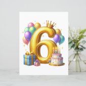 Golden 6th Birthday (Standing Front)