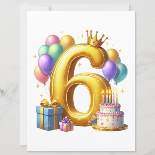 Golden 6th Birthday (Front)