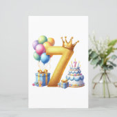 Golden 7th Birthday (Standing Front)