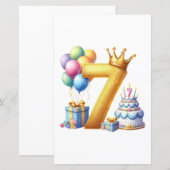 Golden 7th Birthday (Front/Back)
