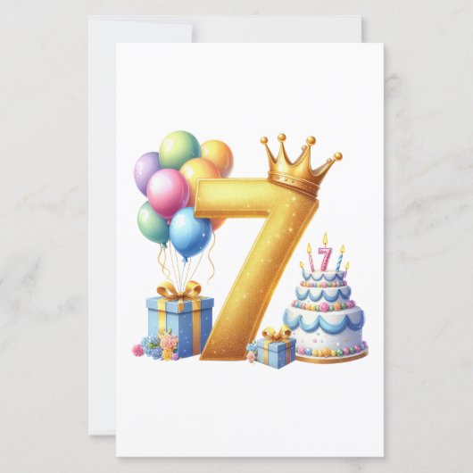 Golden 7th Birthday (Front)
