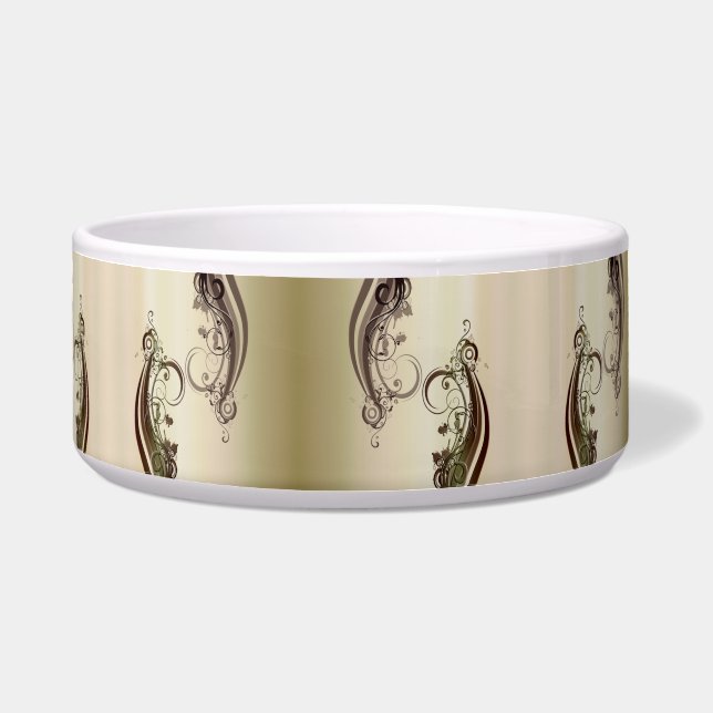 Golden Abstract Bowl (Front)