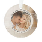 Golden Abstract | First Married Christmas Photo