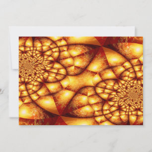 Golden Abstract Invitations