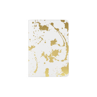 Golden abstract passport holder