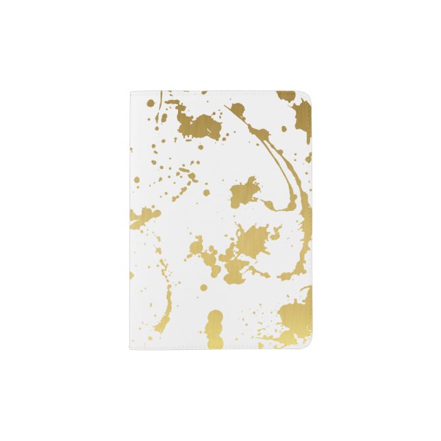 Golden abstract passport holder (Front)