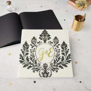 Golden Acanthus Elegance, Foil Guest Book
