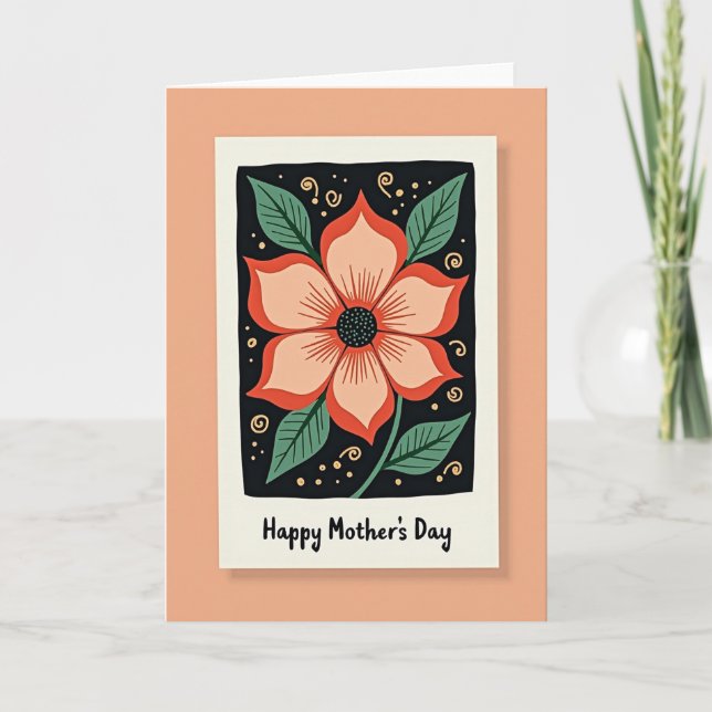 Golden Accent Mothers Day Card (Front)