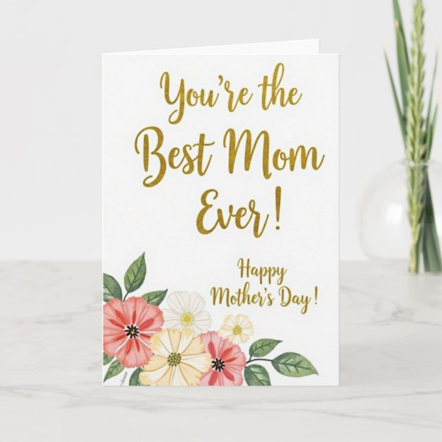 Golden Affection Greeting Card (Front)