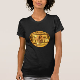 Golden African Ethnic Art Print Design T-Shirt