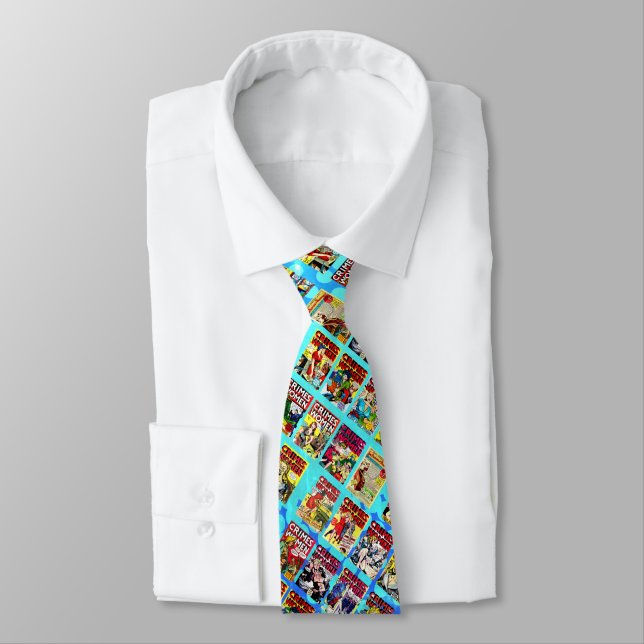Golden Age Adventure Comic Covers, Crimes By Women Neck Tie (Tied)