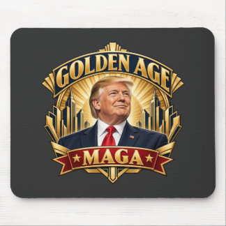 Golden Age Art Deco Portrait Mouse Pad
