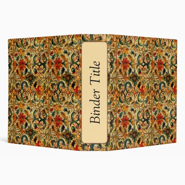 Golden Age Botanical  3 Ring Binder (Background)