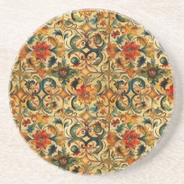 Golden Age Botanical  Coaster