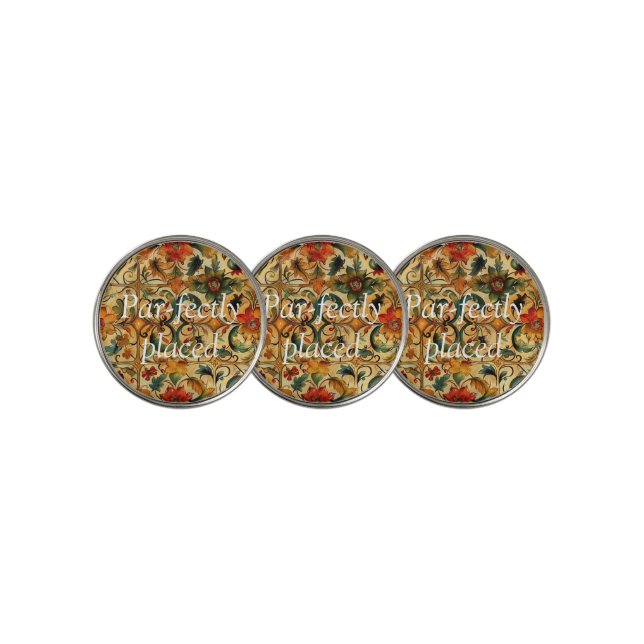Golden Age Botanical  Golf Ball Marker (3 Up)