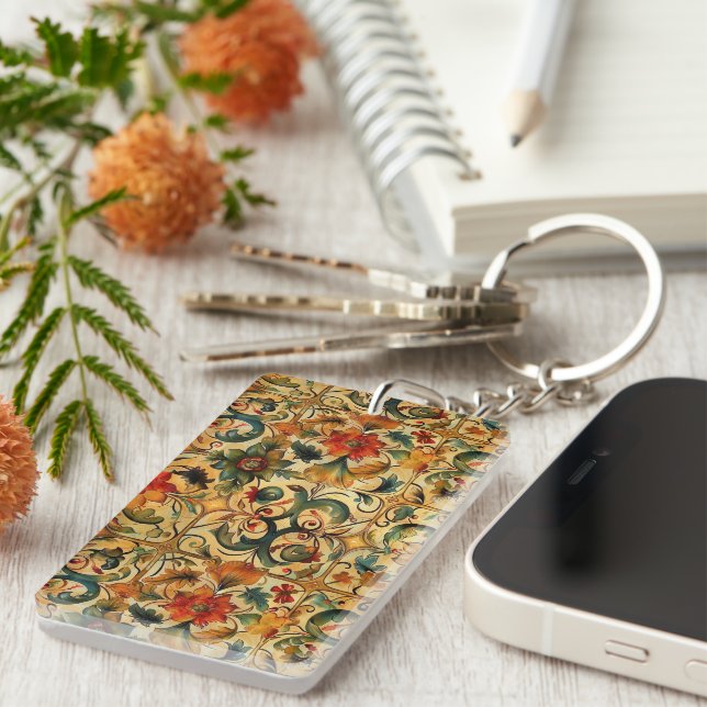 Golden Age Botanical  Keychain (Front Right)