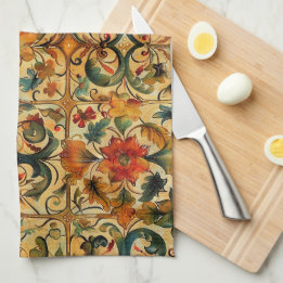 Golden Age Botanical  Kitchen Towel
