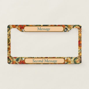 Golden Age Botanical  License Plate Frame
