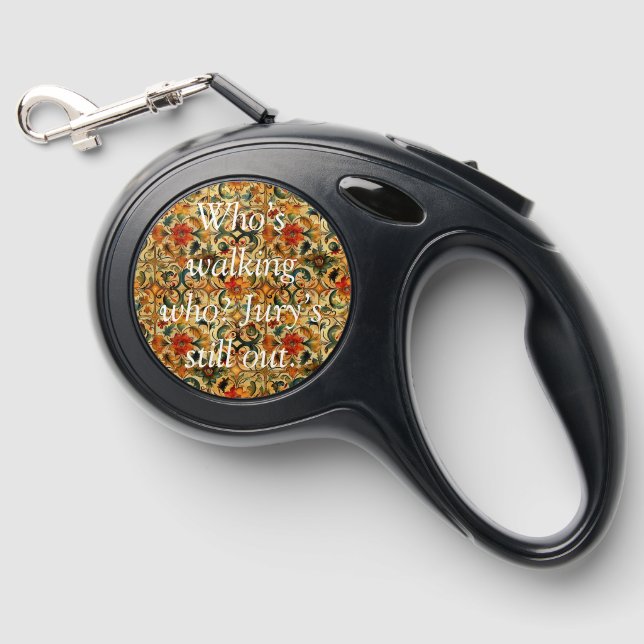 Golden Age Botanical  Retractable Pet Leash (Front)