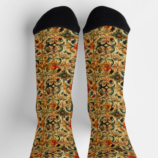 Golden Age Botanical  Socks (Top)
