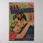 Golden Age Comic Art - All Romances Poster<br><div class="desc">All Romances vintage comic strip</div>
