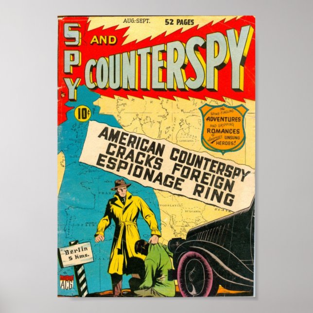 Golden Age Comic Art - Spy and Counterspy Poster (Front)