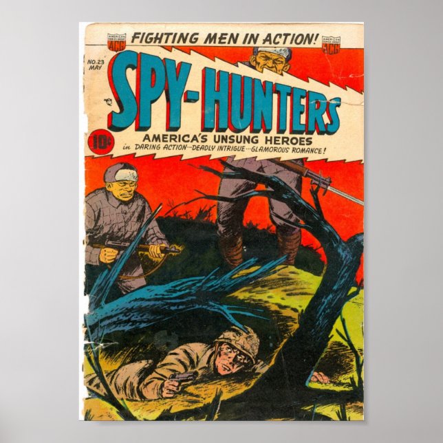 Golden Age Comic Art - Spy-Hunters Poster (Front)